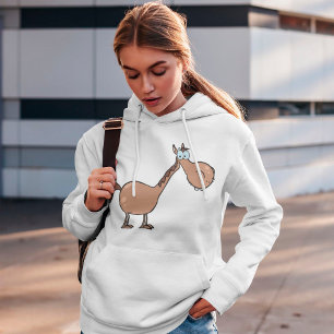 Cartoon Horse Femme Sweat - shirt à capuche