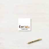 cartoon horse group post it post-it® notes (Op bureau)