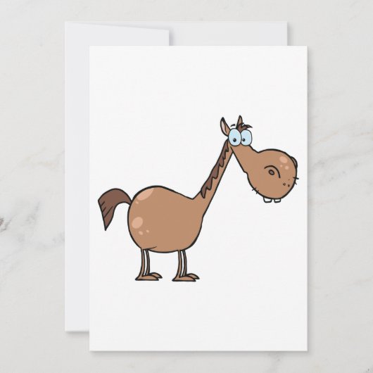 Cartoon Horse Invitations (Devant)