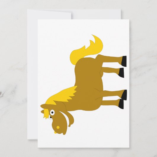 Cartoon Horse Kaart (Voorkant)