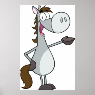 Cartoon Horse Poster