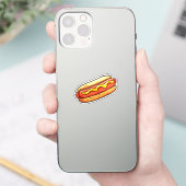 Cartoon hot dog sticker (Telefoon)
