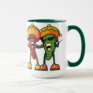 Cartoon hot peppers mok