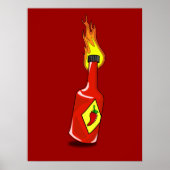 Cartoon Hot Sauce Print (Voorkant)