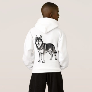 Cartoon Husky Hond Geschenk Zwart Wit Siberisch