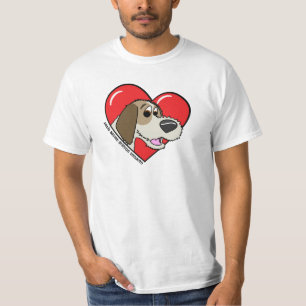 Cartoon I hou van mijn PBGV T-shirt
