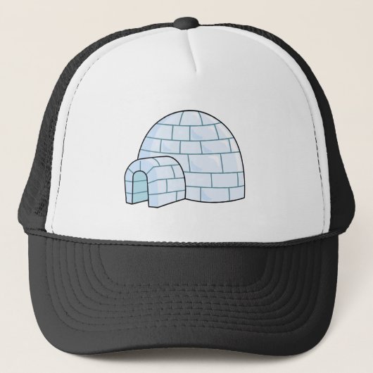 Cartoon Igloo Trucker Pet (Voorkant)