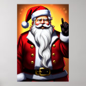 Cartoon illustratie Sinterklaas | AI Art Poster (Voorkant)