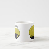 Cartoon illustratie tableware instellen espresso kop (Voorkant)