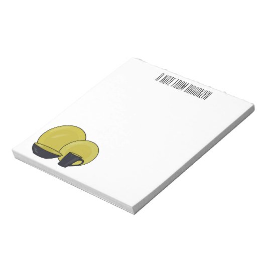 Cartoon illustratie tableware instellen notitieblok (Gedraaid)
