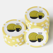 Cartoon illustratie tableware instellen poker chips (Opstapeling)
