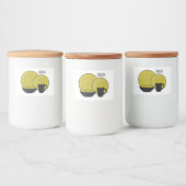 Cartoon illustratie tableware instellen voedselcontainer etiket (Flessen)