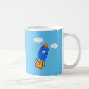 Cartoon in Blue Sky Koffiemok