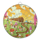 Cartoon in paddenstoelen dartbord (Voorkant)