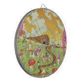 Cartoon in paddenstoelen dartbord (Voorkant Links)