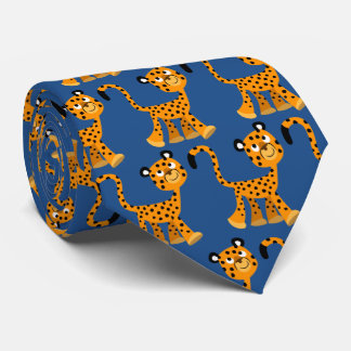 Cartoon Insouciant Cute Cravate Cheetah