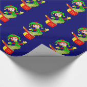 Cartoon Jack in de doos kussen Cadeaupapier (Hoek)