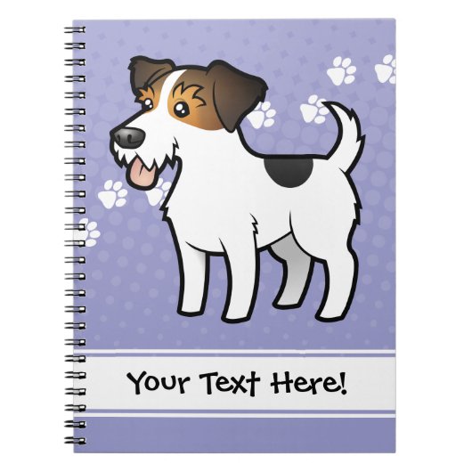 Cartoon Jack Russell Terrier Notitieboek (Voorkant)