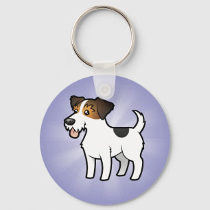 Cartoon Jack Russell Terrier Sleutelhanger