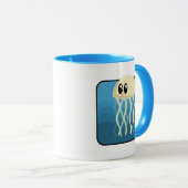 Cartoon Jellyfish Mok (Voorkant rechts)