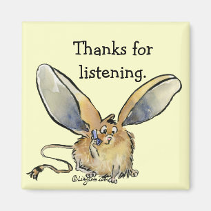 Cartoon Jerboa Dank u Gift Magnet Magneet
