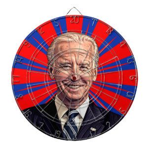 Cartoon Joe Biden Face Dartboard Dartbord