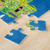 Cartoon Kaart van de Britse puzzel (Zijkant)