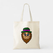 Cartoon kabouter hoofd tote bag (Achterkant)