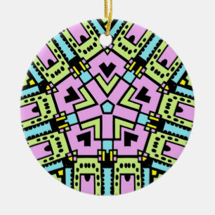 Cartoon Kaleidoscoop 02 Keramisch Ornament