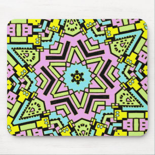 Cartoon Kaleidoscoop 04 Muismat