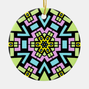 Cartoon Kaleidoscoop 06 Keramisch Ornament