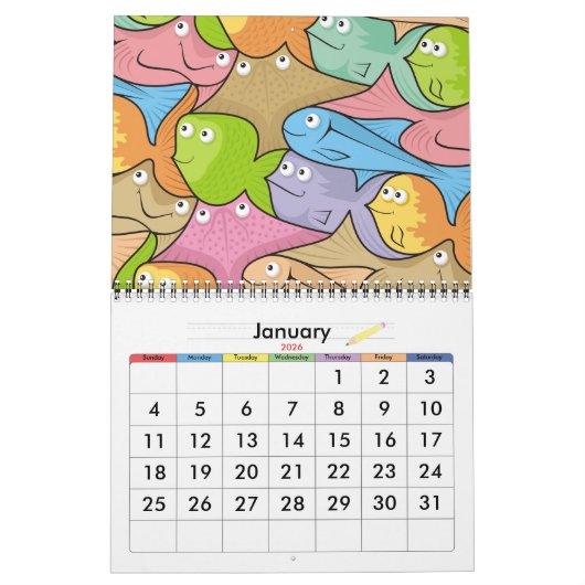 Cartoon Kalender (Jan 2026)