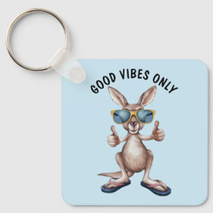 Cartoon Kangaroo Sleutelhanger