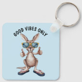 Cartoon Kangaroo Sleutelhanger (Achterkant)