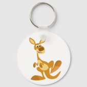 Cartoon Kangaroo Sleutelhanger (Voorkant)
