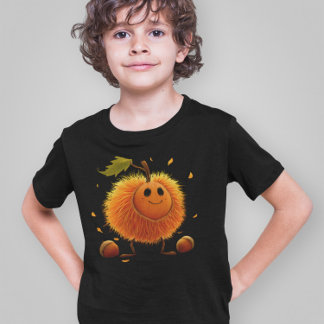 Cartoon Kastanje - Furry Fruit Cartoon Karakter T-shirt