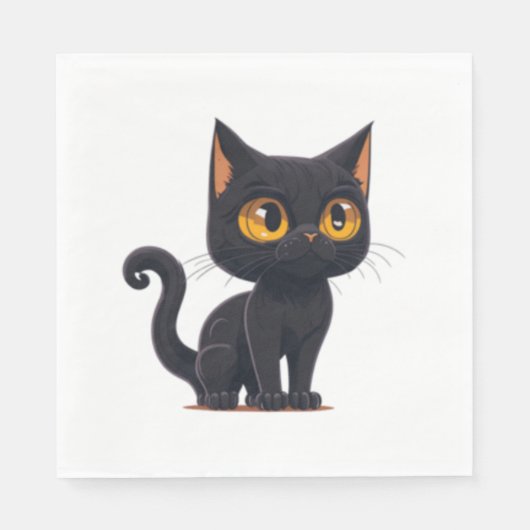 Cartoon kat 2 servet (Voorkant)