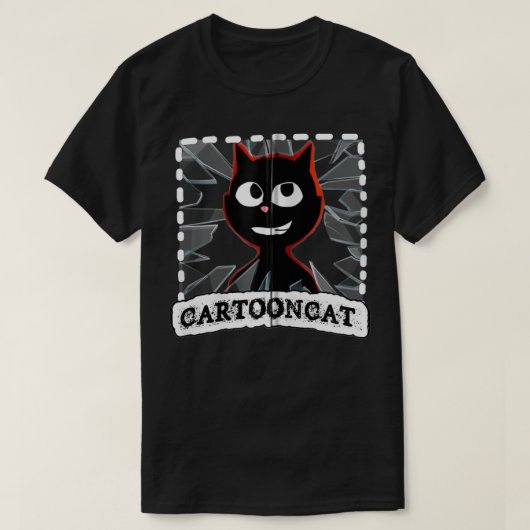 Cartoon kat dat we allemaal graag uit Siren-hoofd T-shirt (Design voorkant)