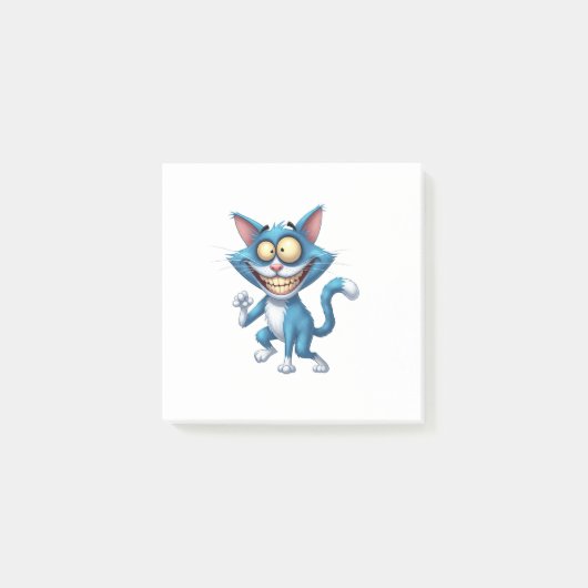 Cartoon Kat Post-it® Notes (Voorkant)