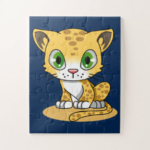 cartoon kat puzzel legpuzzel