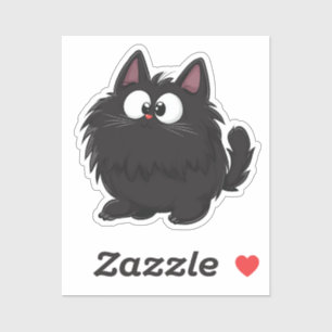 Cartoon kat sticker