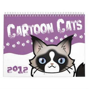 Cartoon Katten 2012 (ontwerp uw eigen!) Kalender