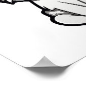 Cartoon kattenillustratie poster (Hoek)