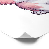 Cartoon kattenillustratie poster (Hoek)