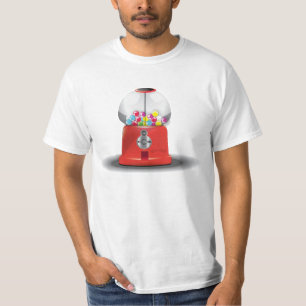 Cartoon kauwgom snoepautomaat t-shirt