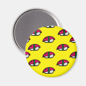 Cartoon Kawaii Sushi, Riz de Poisson et Aimant d'A (Recto/Verso)