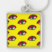 Cartoon Kawaii Sushi, Sleutelhanger visrijst en ze (Voorkant)