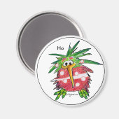 Cartoon Kerst Kiwi Magnet Magneet (Voorkant / Achterkant)