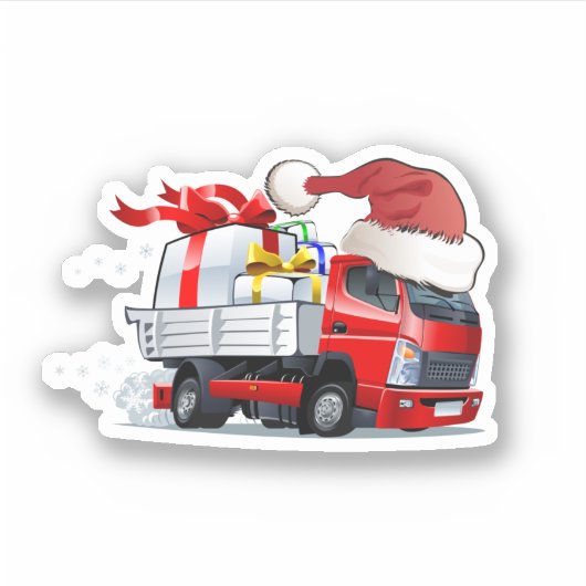Cartoon kerst sticker (Voorkant)
