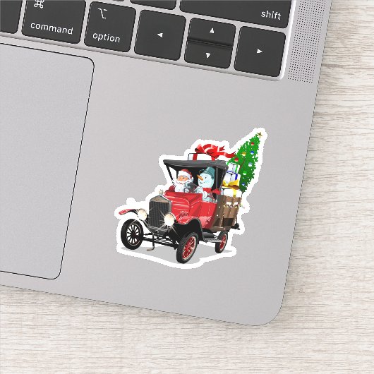 Cartoon kerst sticker (Detail)